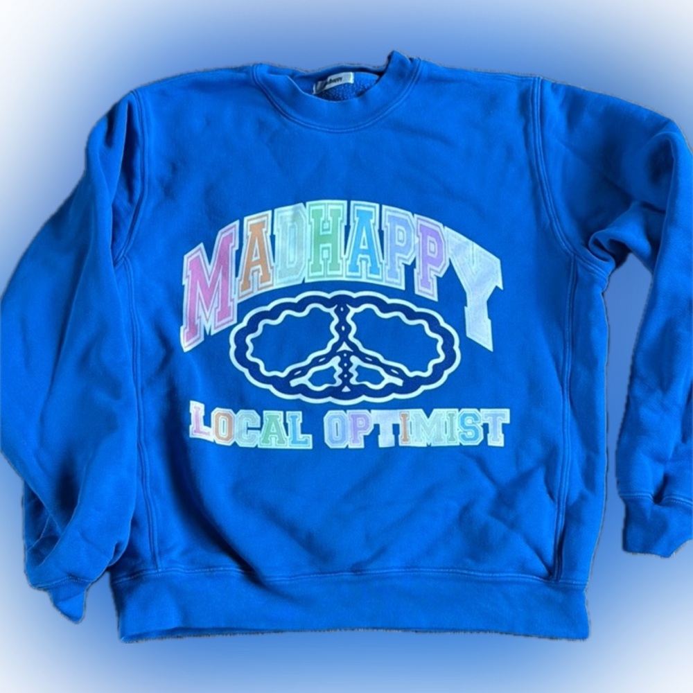 Madhappy Blue Crewneck - COZY and super soft! - Picture 3 of 4